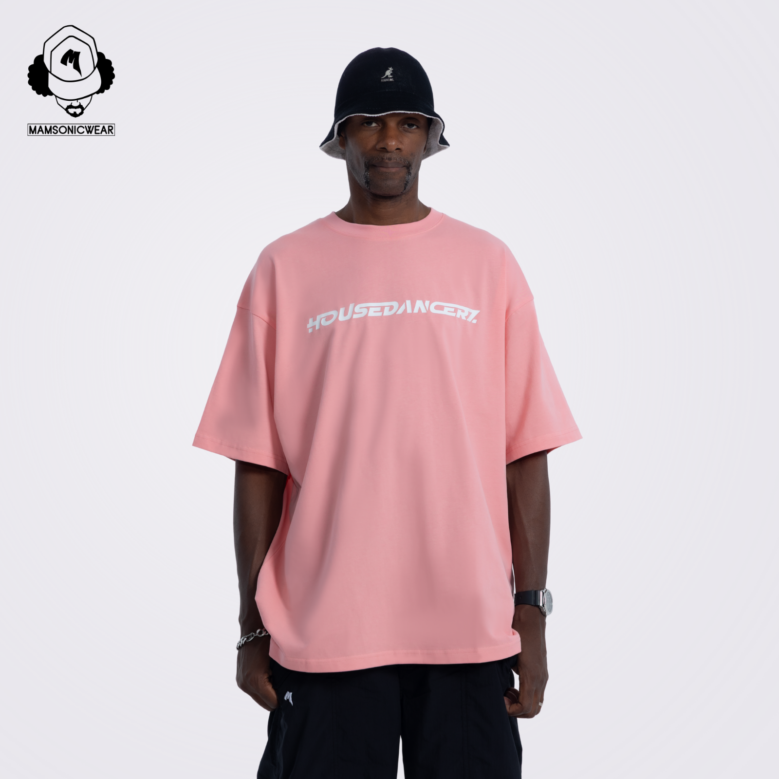 HOUSEDANCERZ Classic Logo T-shirt | Dusty Rose Light
